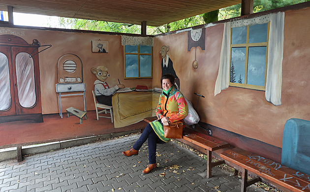 Jako u Spejbla a Hurvínka. Cestující v Ostravě dostali originální zastávku