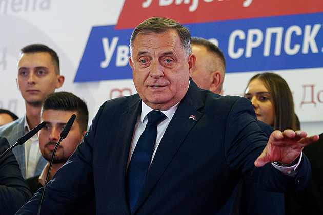 Bosenskosrbský politik Dodik oznámil volební výhru, děkoval Trumpovi i Putinovi